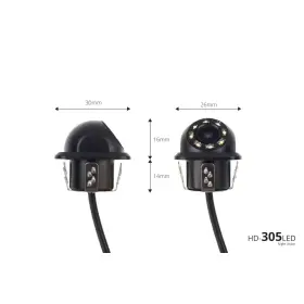 AMIO Parkovací asistent TFT02 4,3" s kamerou HD-305-LED 4-senzorové černé vnitřní_thumb7