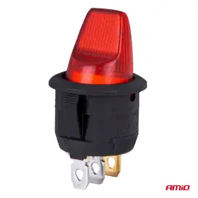 AMIO Přepínač s červeným podsvícením 20A 12V_thumb3