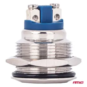 AMIO Momentové tlačítko ploché kulaté ocelové 19 mm 5 A 12/230 V_thumb4
