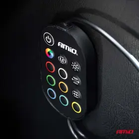 AMIO LED pásky do auta s dálkovým ovládáním vícebarevný RGB 2x30cm 12V_thumb4