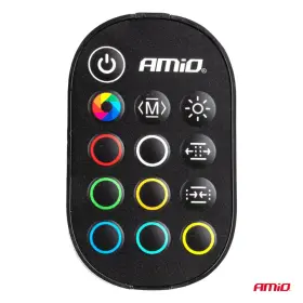 AMIO LED pásky do auta s dálkovým ovládáním vícebarevný RGB 2x30cm 12V_thumb8