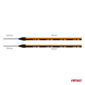 AMIO LED pásky do auta boční oranžová 2x30cm 12V_thumb4