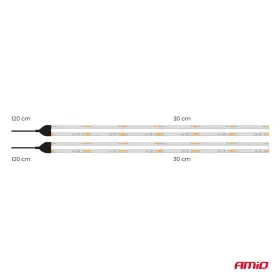 AMIO LED pásky COB do auta bílé 2x30 cm 12V_thumb5