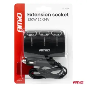 AMIO Prodlužovací zásuvka 12/24V 120W 80cm_thumb7