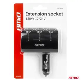 AMIO Prodlužovací zásuvka 12/24V 120W 90°_thumb7