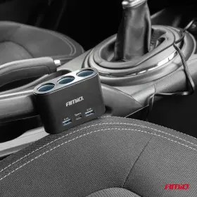 AMIO Prodlužovací zásuvka 2x USB-A 1x USB-C 12/24V 120W 70cm_thumb6