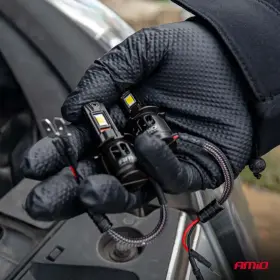 AMIO LED žárovky hlavních světel Série F25 PRO BLACK FULL CANBUS H3 68W 12V/24V_thumb5