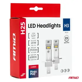 AMIO LED žárovky hlavního svícení Série H25 CANBUS H3 12V 20W_thumb10