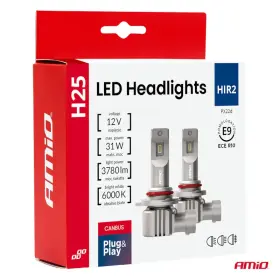 AMIO LED žárovky hlavního svícení Séria H25 CANBUS HIR2 9012 12V 31W_thumb10