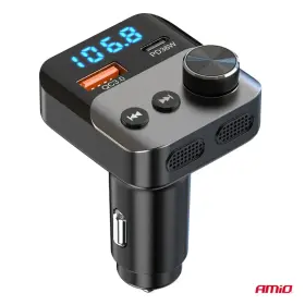 AMIO FM transmitter 1×USB-A 1×USB-C 12V 24V_thumb9