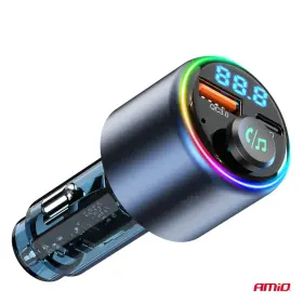 AMIO FM vysílač 1xUSB-A 1xUSB-C 12/24V_thumb8
