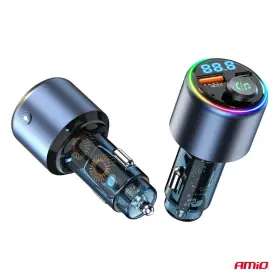 AMIO FM vysílač 1xUSB-A 1xUSB-C 12/24V_thumb7