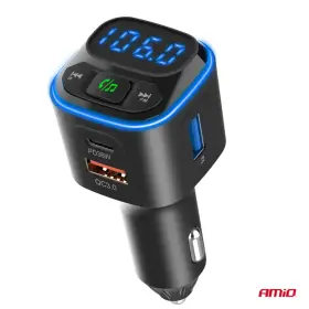 AMIO FM transmitter 1×USB-A 2×USB-C 12V 24V_thumb7