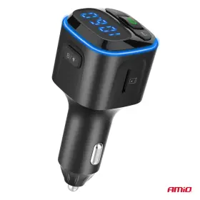 AMIO FM transmitter 1×USB-A 2×USB-C 12V 24V_thumb8