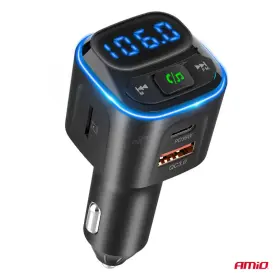 AMIO FM transmitter 1×USB-A 2×USB-C 12V 24V_thumb5