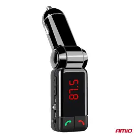 AMIO Skládací FM vysílač do auta 2×USB-A 12V 24V 12V 24V_thumb8