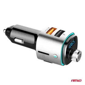 AMIO FM vysílač 2×USB-A microSD 12V 24V 12V 24V_thumb7