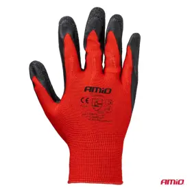 AMIO Polyesterové ochranné rukavice potažené latexem velikost 8 třída 2121X 2ks_thumb8