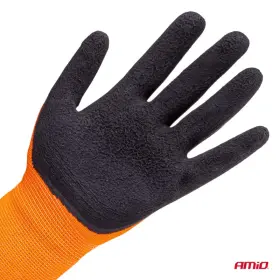 AMIO Polyesterové ochranné rukavice potažené latexovou pěnou velikost 10 třída 2132X 2ks_thumb5