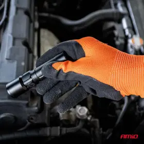 AMIO Polyesterové ochranné rukavice potažené latexovou pěnou velikost 10 třída 2132X 2ks_thumb4