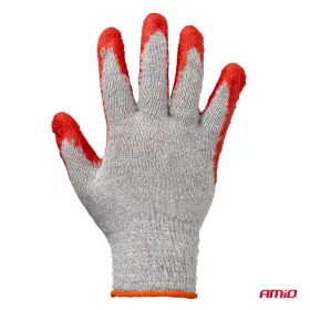 AMIO bavlněno-polyesterové rukavice potažené latexem - vampírky 10 párů velikost 9_thumb6