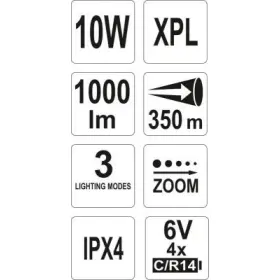 Yato - Svítilna LED XP-L CREE 10W, 1000lm_thumb4