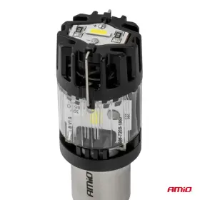 AMIO LED žárovka LumiTec BA15S P21W 12V FULL CANBUS bílá 1ks_thumb4
