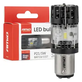 AMIO LED žárovka LumiTec BAY15D P21/5W 12V FULL CANBUS bílá 1ks_thumb5
