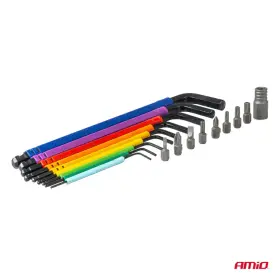 AMIO Imbusové klíče se sadou bitů 18 kusů CRV_thumb3