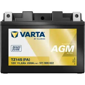VARTA Powersports AGM Active TZ14S (FA) 12V 11Ah 220A 511 909 022
