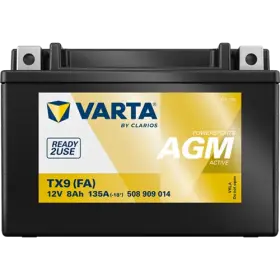 VARTA Powersports AGM Active TX9 (FA) 12V 8Ah 135A 508 909 014