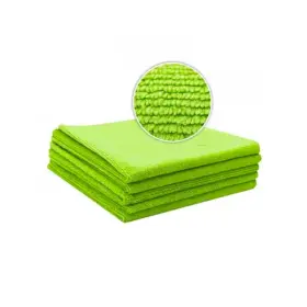 LIQUID ELEMENTS All-Purpose Green Microfiber Cloth 5-Pack - Zelené univerzální mikrovláknové utěrky 40x40cm 5ks