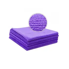 LIQUID ELEMENTS All-Purpose Purple Microfiber Cloth 5-Pack - Fialové univerzální mikrovláknové utěrky 40x40cm 5ks