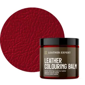 LEATHER EXPERT LEATHER COLOURING BALM RED - Balzám na kůži červený 250ml