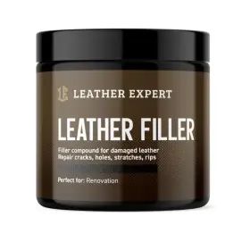 LEATHER EXPERT Leather Filler Black - Elastická pasta na opravu kůže černá 250ml