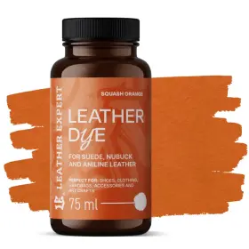 LEATHER EXPERT Leather Dye Squash Orange - Barvivo na semiš a nubuk oranžové 75ml
