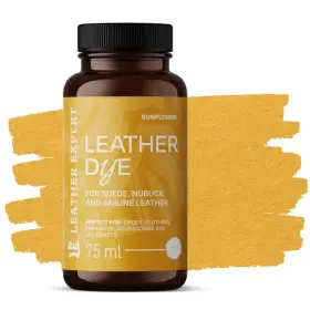 LEATHER EXPERT Leather Dye Sunflower - Barva na semiš a nubuk slunečnicová 75ml
