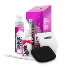 GYEON Q2M LEATHER SET STRONG - Sada pro důkladné čištění a impregnaci kůže