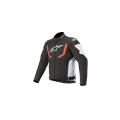 bunda T-GP R V2 WATERPROOF, ALPINESTARS (černá/bílá/červená, vel. 2XL)