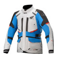 bunda ANDES DRYSTAR HONDA kolekce, TECH-AIR 5 kompatibilní, ALPINESTARS (světle šedá/černá/modrá/červená, vel. 2XL)