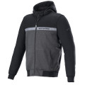 bunda CHROME STREET HOODIE, ALPINESTARS (černá/šedá, vel. L)