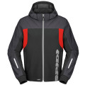 bunda HOODIE H2OUT, SPIDI (černá/antracit/červená, vel. L)