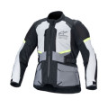 bunda ANDES AIR DRYSTAR, ALPINESTARS (světle šedá/tmavě šedá/černá/žlutá fluo, vel. 4XL)