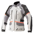 bunda STELLA ANDES DRYSTAR, TECH-AIR 5 kompatibilní, ALPINESTARS, dámská (světle šedá/tmavě šedá/černá/růžová fluo, vel. XL)