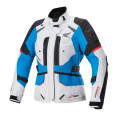 bunda STELLA ANDES DRYSTAR HONDA kolekce, TECH-AIR 5 kompatibilní, ALPINESTARS (světle šedá/černá/modrá/červená, vel. S)