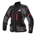 bunda STELLA ANDES DRYSTAR HONDA kolekce, TECH-AIR 5 kompatibilní, ALPINESTARS (černá/šedá/červená, vel. M)