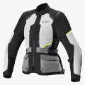 bunda STELLA ANDES AIR DRYSTAR, ALPINESTARS, dámská (světle šedá/tmavě šedá/černá/žlutá fluo, vel. S)