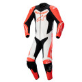 jednodílná kombinéza GP FORCE LURV, ALPINESTARS (červená fluo/bílá/černá, vel. 56)