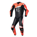 jednodílná kombinéza GP PLUS 4, TECH-AIR kompatibilní, ALPINESTARS (černá/červená fluo/bílá, vel. 52)