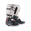 boty TECH 7, ALPINESTARS (tmavě šedá/světle šedá/červená fluo, vel. 49,5)